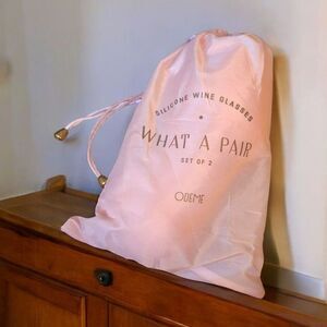 Odeme Pink Silicone Wine Glasses Set